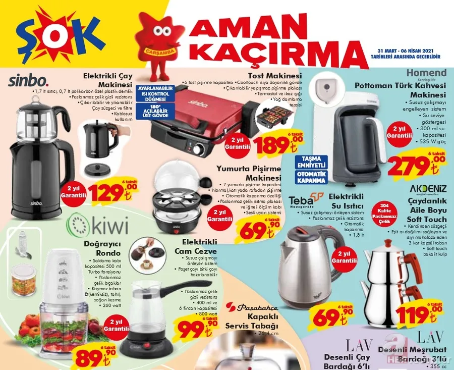 ŞOK 31 Mart 2021 aktüel ürünler kataloğu: Ramazan'a özel sürpriz ürünler! ŞOK'ta bu hafta neler var? 12