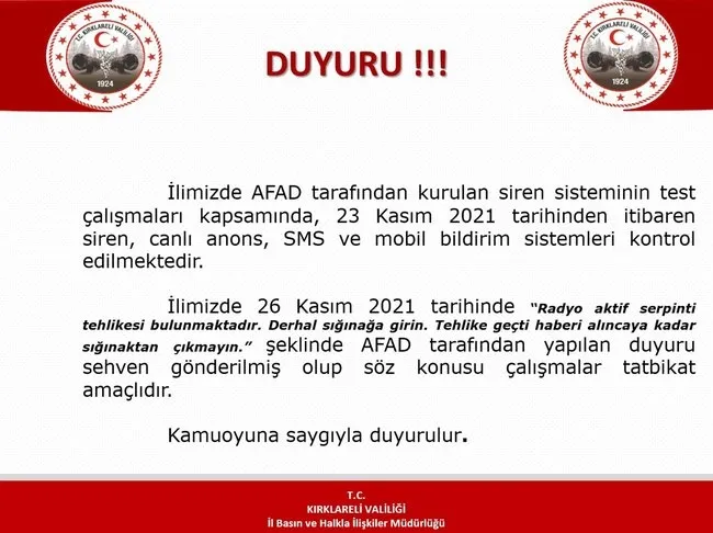 Son dakika: Kırıkkale'de 'Radyoaktif tehlike' mesajı vatandaşları tedirgin etti! Valilikten açıklama geldi - 3