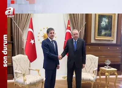 Başkan Erdoğan Barzani’yi kabul etti!