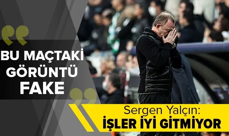 Beşiktaş Teknik Direktörü Sergen Yalçın Sporting Lizbon maçı sonrası konuştu: Maçları kaybediyoruz gerçek bu değil bu görüntü fake