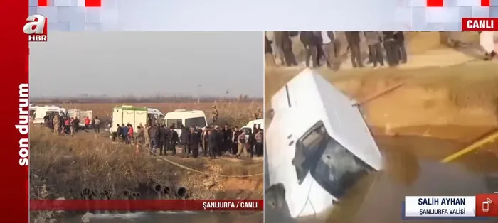Şanlıurfa’da feci kaza! Minibüs sulama kanalına uçtu | Çok sayıda can kaybı var - 3