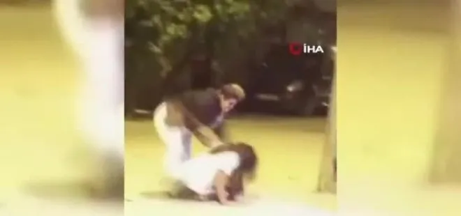 Bursa’da kadınların saç saça baş başa kavgası kamerada