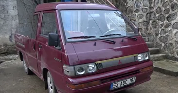 Mitsubishi L 300 panelvan aracına öyle bir şey yaptı ki! Karadeniz aklı yine iş başında