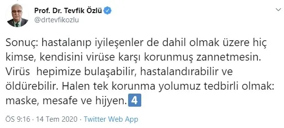 Sağlık Bakanlığı Bilim Kurulu Üyesi Prof. Dr. Tevfik Özlü'den koronavirüs aşısı mesajı - 5