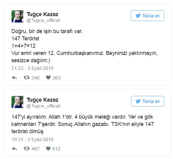 Tuğçe Kazaz'dan "147 PKK'lı" hesabı - 1