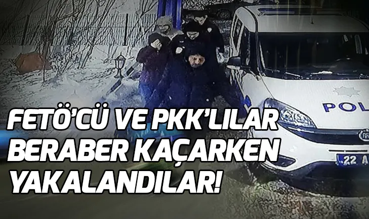 PKK ve FETÖ üyeleri birlikte kaçarken yakalandılar!