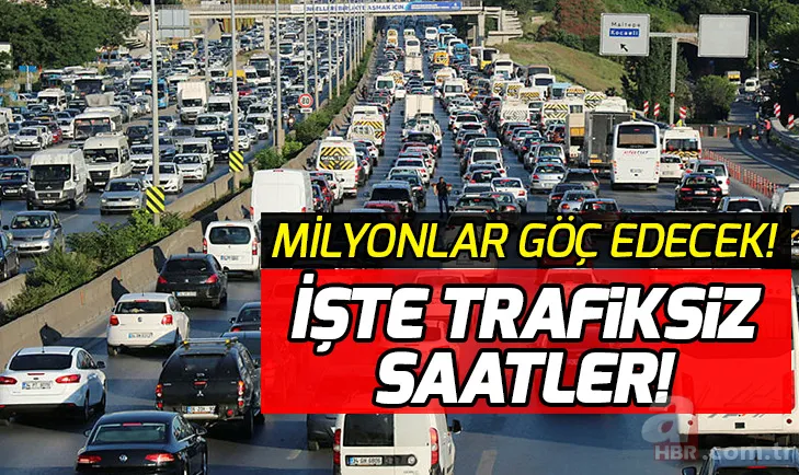2019 bayram trafiği ne zaman başlar? Trafik yoğunluğu az olan saatler hangileri? 1