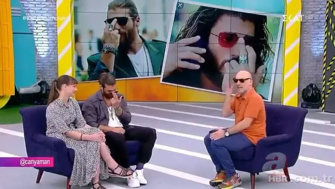 Can Yaman Yunan bayrağı önünde el hareketine açıklama yaptı