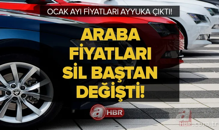 Araba fiyatları sil baştan değişti! Ocak ayı fiyatları ayyuka çıktı! Style, Line SUV, Edition satış kampanyaları! Ford, Volkswagen, FİAT, Renault, Opel... 1