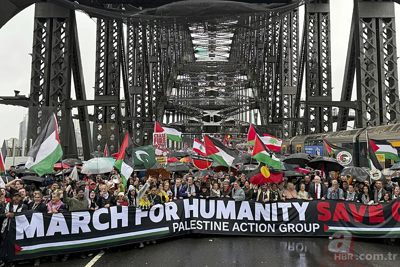 Sydney’de 90 bin kişi İsrail’in Gazze’ye saldırılarını protesto etti: “Soykırım durmalı” 20