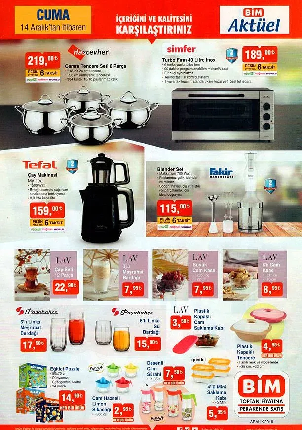 BİM aktüel ürünler kataloğu 14 Aralık 2018 BİM katalog ürünleri - 1