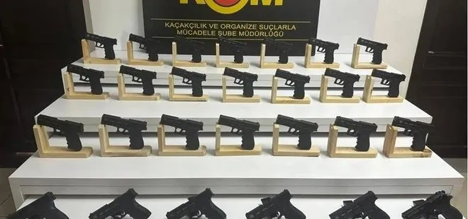 Mersin'de 27 ruhsatsız tabanca ele geçirildi