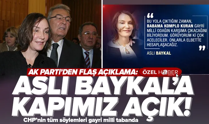 AK Parti’den Aslı Baykal açıklaması