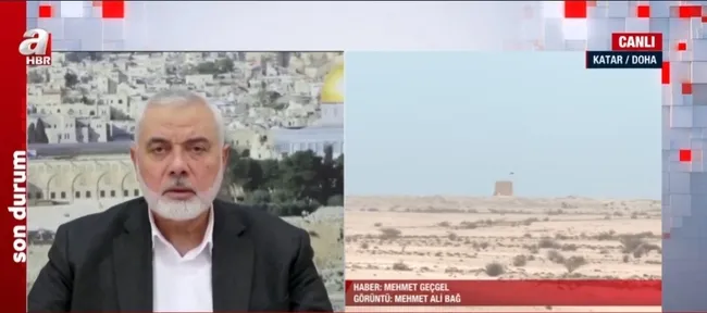 A Haber şehit İsmail Haniye’nin Katar’daki mezarını görüntüledi