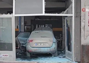 Kayseri'de aracın lpg tankı patladı