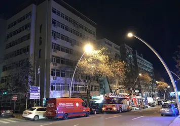 Yüksek Seçim Kurulu binasında yangın