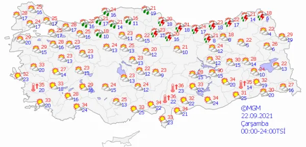 1631896360466.png Meteoroloji'den başta İstanbul olmak üzere çok sayıda ile son dakika sağanak yağış uyarısı! İstanbul Ankara İzmir'de bu hafta hava durumu nasıl olacak? - 10