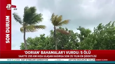 Dorian kasırgası ABD’ye ilerliyor