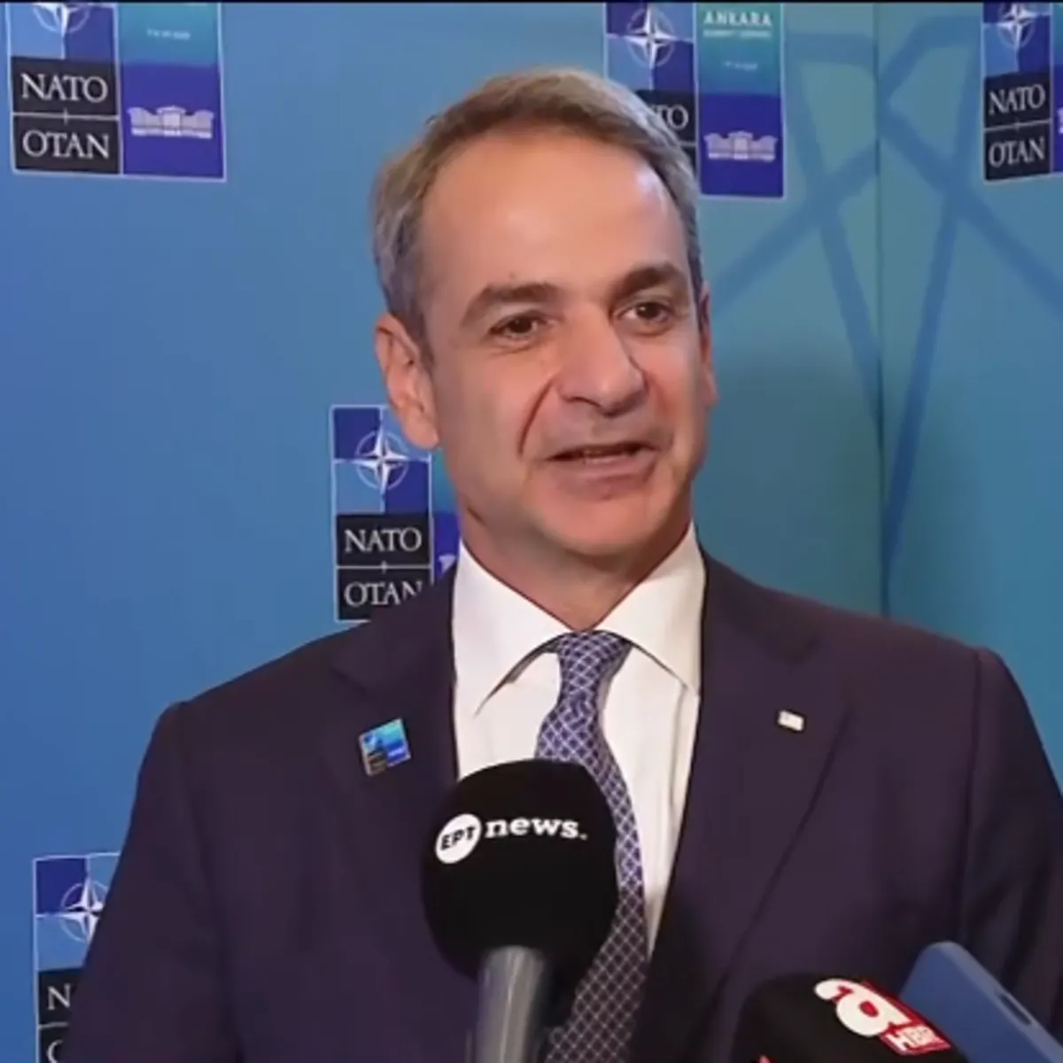 Miçotakis'ten NATO Zirvesi'nde A Haber'e özel açıklamalar: Deniz yetki alanları belirlenmeli