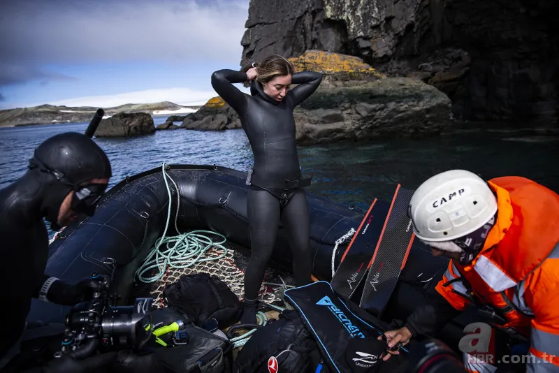 Şahika Ercümen Antartika'da dalış yaptı 25