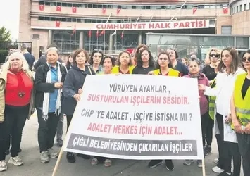 Özgür Özel yüzlerine bile bakmadı! CHP'de emekçi kadınların tazminatlarını yaktılar