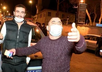 Sokağa çıkma yasağını ihlal etti! Gazetecilere seslendi