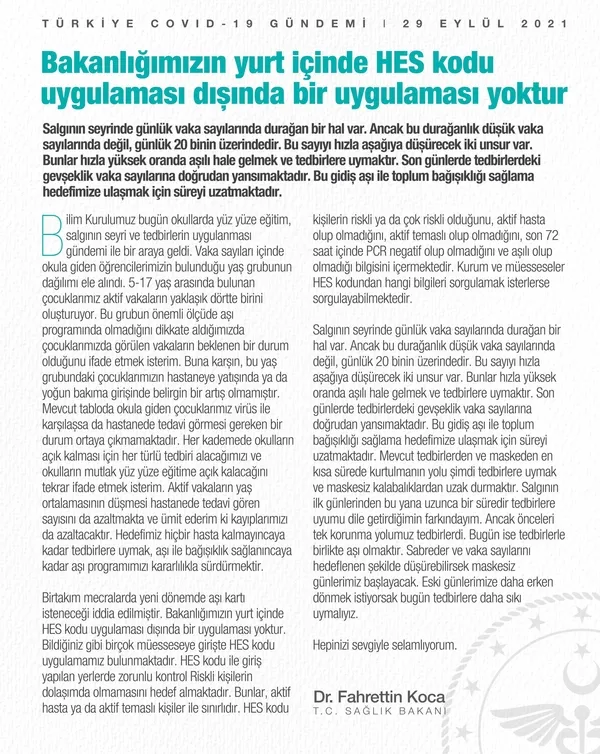 bilim-kurulu-sonrasi-saglik-bakani-fahrettin-kocadan-son-dakika-aciklamalari-sokaga-cikma-yasagi-gelecek-mi-yeni-kisitlama-olacak-mi-yuz-yuze-egitim-1632933701242.jpg Bilim Kurulu sonrası Sağlık Bakanı Fahrettin Koca'dan son dakika açıklamaları! Sokağa çıkma yasağı gelecek mi? Yeni kısıtlama olacak mı? Yüz yüze eğitim... - 6