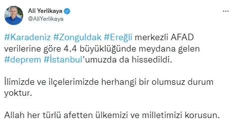 Son dakika: İstanbul’da hissedilen bir deprem meydana geldi! AFAD ve Kandilli son depremler listesi