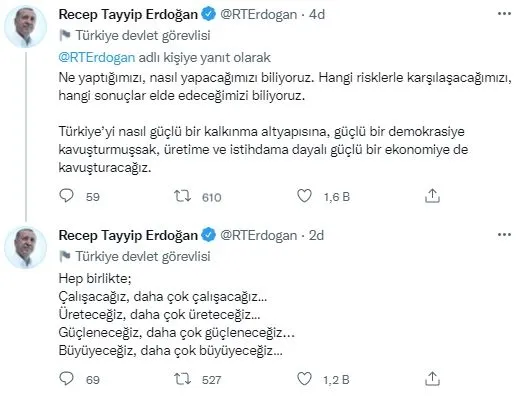 Başkan Erdoğan açıkladı: Türkiye büyüme oranında G20 içinde ilk sırada