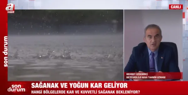 Uzman isim A Haber'de kar ve sağanak uyarısında bulundu! Peş peşe bastıracak - 2