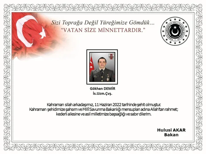 Son dakika: Pençe-Kilit Operasyonu şehitlerimiz son yolculuklarına uğurlandı