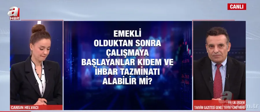 İstifa edip tazminat alabilir miyim? Faruk Erdem A Haber’de tek tek yanıtladı 12