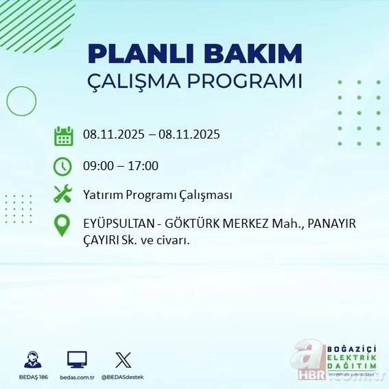 İSTANBUL ELEKTRİK SORGULAMA: 10 saatlik kesinti olacak! Elektrikler ne zaman gelecek, hangi ilçelerde kesin olacak? 8