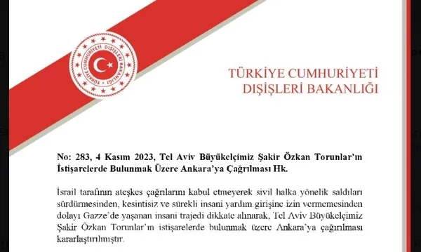 Türk Dışişleri Bakanlığı'ndan İsrail'e Gazze tepkisi: Türkiye'nin Tel Aviv Büyükelçisi Ankara'ya çağırıldı - 2