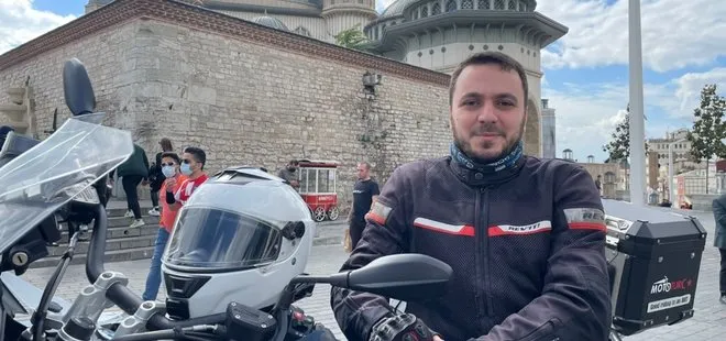Taksim Camisi’nin motosiklet sevdalısı imamı ilgi çekiyor