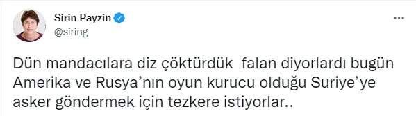 Önce büyükelçiler şimdi tezkere! Fondaş Halk TV sunucusu Şirin Payzın karardan rahatsız oldu
