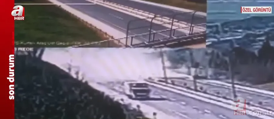 SON DAKİKA | TEM'de can pazarı! Hafriyat kamyonu araçları biçti: 6 ölü, 3 yaralı! İşte kaza anı 11