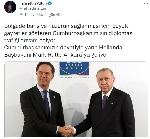 Başkan Erdoğan davet etti! Hollanda Başbakanı Mark Rutte Türkiye’ye geliyor