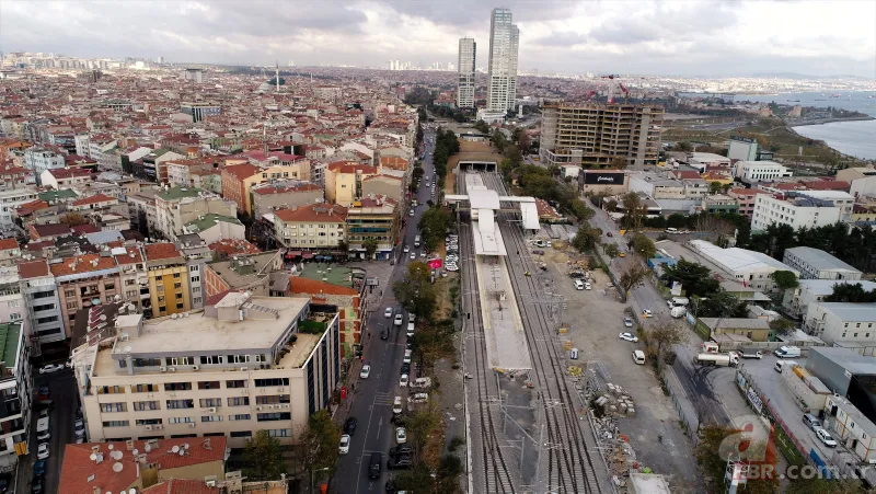 Yüzde 94'ü tamamlanan Halkalı-Gebze banliyö tren hattı havadan görüntülendi 3