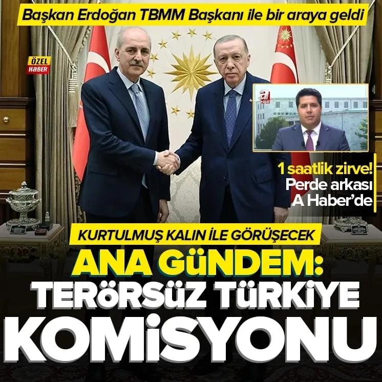 Başkan Erdoğan Numan Kurtulmuş ile görüştü