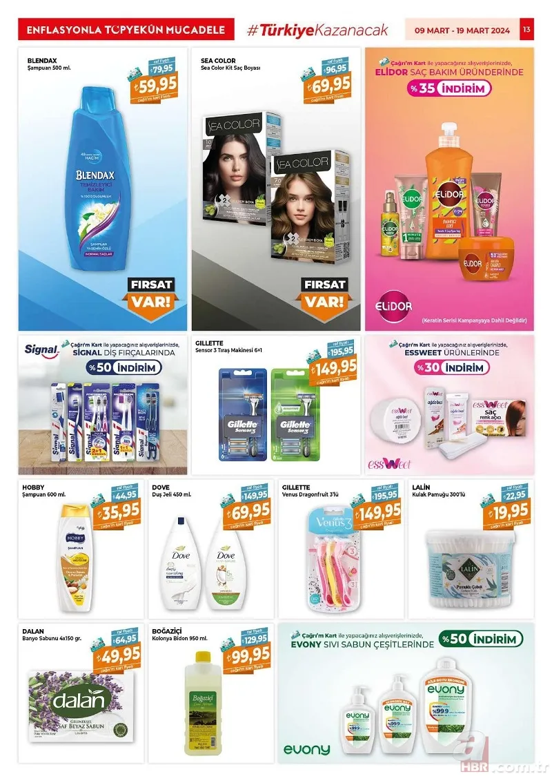 Çağrı Market İndirim Kataloğu Yayınlandı! RENAX bulaşık makinesi tableti 159,95 TL, İçim Kaşar peynir 249,95 TL, Doğuş 3 kilogram toz şekeri 89,75 TL… 14