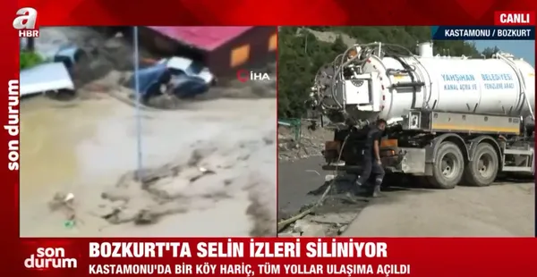 Kastamonu ve Sinop’ta sel felaketinin izleri siliniyor! A Haber ekipleri Kastamonu ve Sinop’ta
