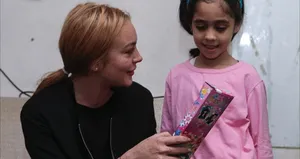 Lindsay Lohan, Suriyeli mültecileri ziyaret etti