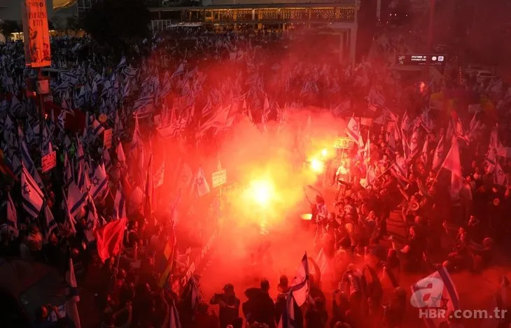 İsrail’de yargı reformu protestoları | Netanyahu’nun evinin önündeki barikat yıkıldı! İç savaş tehlikesi: Yüz binler sokağa döküldü! İşte İsrail’deki son durum