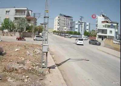 Seyir halindeki araçla böyle çarpıştı