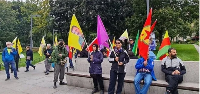 İsveç’te skandal PKK gösterisi! Terör paçavrasıyla meydandalar