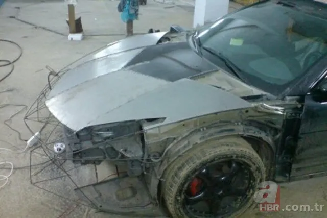 Çinli makinist evinde Lamborghini yaptı! 5