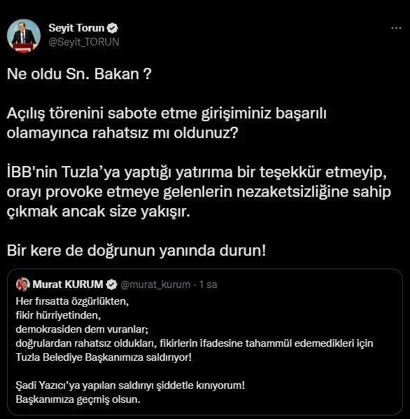 CHP şaşırtmadı! Tuzla Belediye Başkanı’na yapılan saldırıyı savundular: Bir kere de doğrunun yanında durun