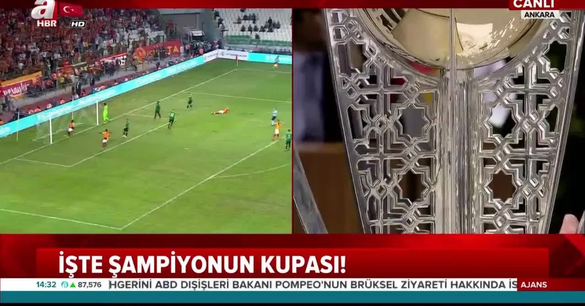 İşte şampiyonun kupası