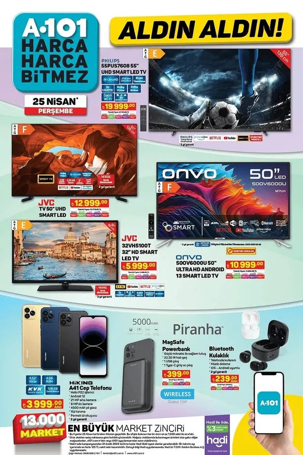 29 Nisan A101 aktüel ürünler kataloğu yayınlandı! A101’de su arıtma cihazı, Kablosuz kulaklık, cam matara, Tiny House uyguna satışa sunuluyor - 1
